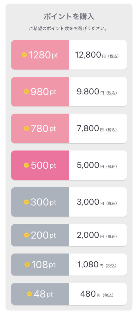 aocca ポイント